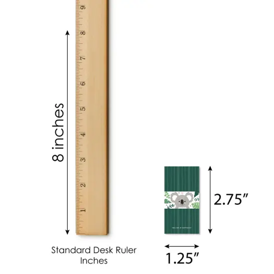 Big Dot of Happiness Koala Cutie - Mini Candy Bar Wrapper Stickers - Bear Birthday Party and Baby Shower Small Favors - 40 Count {6}
