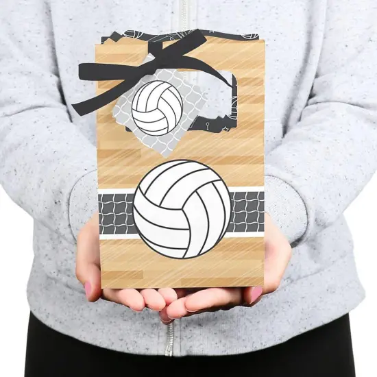 Big Dot of Happiness Bump, Set, Spike - Volleyball - Baby Shower or Birthday Party Favor Boxes - Set of 12 {6}