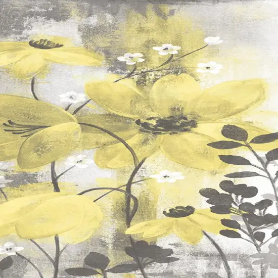 Floral Symphony Yellow Gray Crop Ii Poster Print by Silvia Vassileva - Item # VARPDX36329 {1}