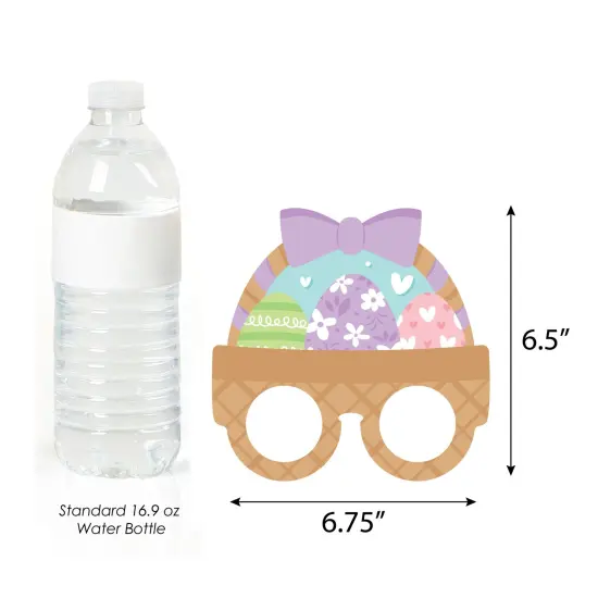 Big Dot of Happiness Spring Easter Bunny Glasses and Masks - Paper Card Stock Happy Easter Party Photo Booth Props Kit - 10 Count {6}