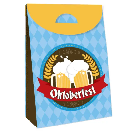 Big Dot of Happiness Oktoberfest - Beer Festival Gift Favor Bags Party Goodie Boxes - Set of 12 {4}