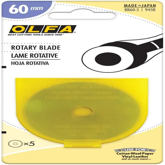 OLFA Rotary Blade 60mm 5/Pkg {1}