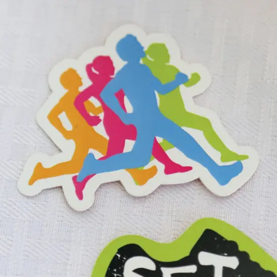 Big Dot of Happiness Set the Pace - Running - DIY Shaped Track, Cross Country or Marathon Party Cut-Outs - 24 Count {6}