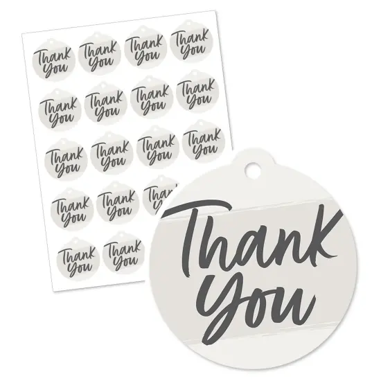 Big Dot of Happiness Champagne Elegantly Simple - Guest Party Favor Gift Tags (Set of 20) {3}
