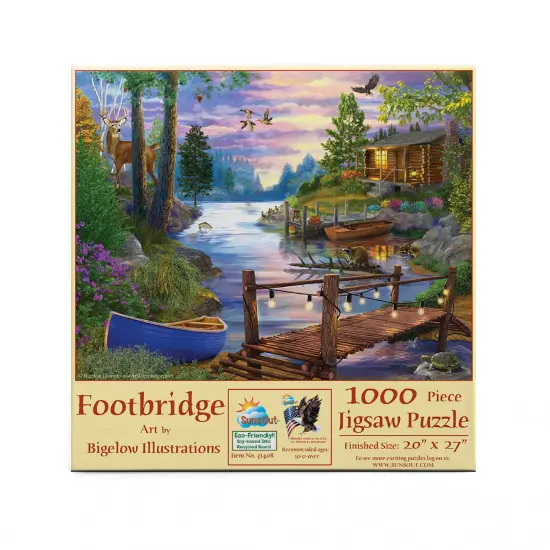 Sunsout Footbridge 1000 pc Jigsaw Puzzle 31408 {4}