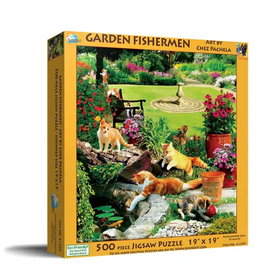 Sunsout Garden Fishermen 500 pc Jigsaw Puzzle 42209 {3}