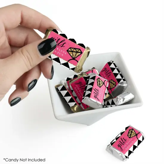Big Dot of Happiness Girls Night Out - Mini Candy Bar Wrapper Stickers - Bachelorette Party Small Favors - 40 Count {3}