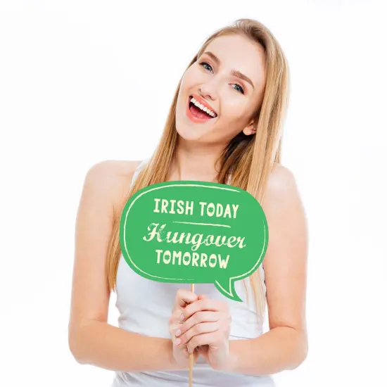 Big Dot of Happiness St. Patrick's Day - Saint Paddy's Day Photo Booth Props Kit - 20 Count {4}