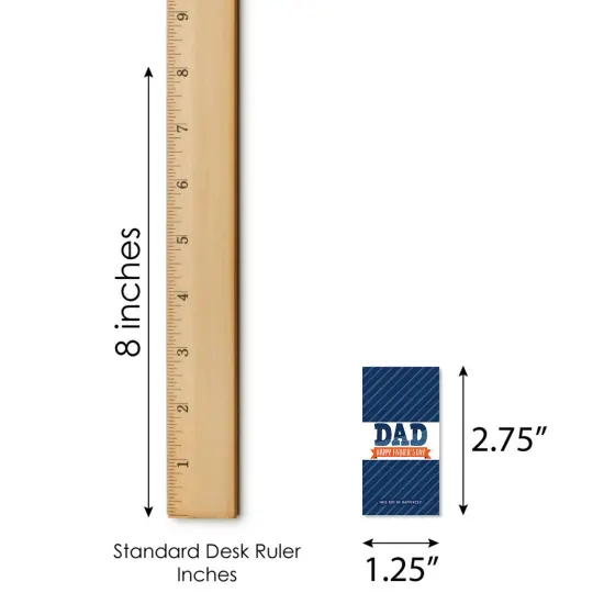 Big Dot of Happiness Happy Father's Day - Mini Candy Bar Wrapper Stickers - We Love Dad Party Small Favors - 40 Count {6}