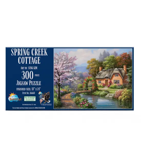 Sunsout Spring Creek Cottage 300 pc Jigsaw Puzzle 36660 {4}