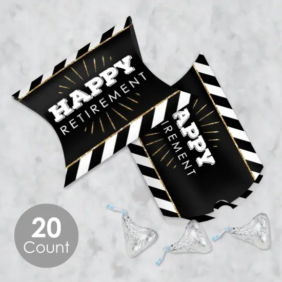 Big Dot of Happiness Happy Retirement - Favor Gift Boxes - Retirement Party Petite Pillow Boxes - Set of 20 {3}