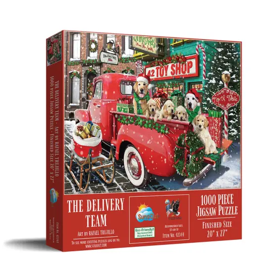 Sunsout The Delivery Team 1000 pc Christmas Jigsaw Puzzle 42344 {2}