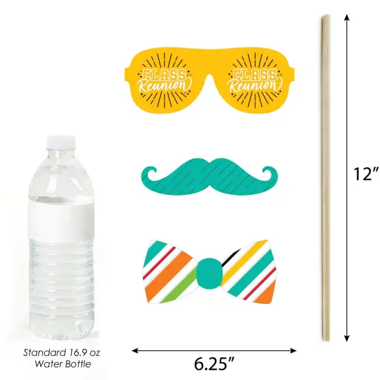 Big Dot of Happiness Still Got Class - High School Reunion Party Photo Booth Props Kit - 20 Count {6}