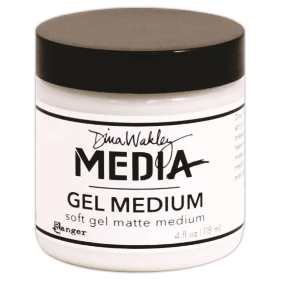 Dina Wakley Media Gel Medium 4oz Jar-Matte Finish {1}