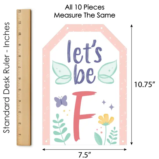 Big Dot of Happiness Let's Be Fairies - Hanging Vertical Paper Door Banners - Fairy Garden Birthday Party Wall Decoration Kit - Indoor Door Decor {7}