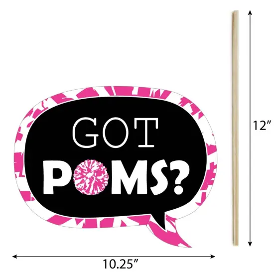 Big Dot of Happiness Funny We've Got Spirit - Cheerleading - Birthday Party or Cheerleader Party Photo Booth Props Kit - 10 Piece {6}