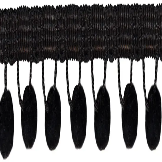 Simplicity Ball Fringe 1-1/8"X12yd-Black {2}