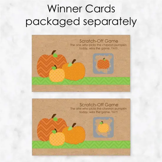 Big Dot of Happiness Pumpkin Patch - Fall, Halloween or Thanksgiving Party Game Scratch Off Cards - 22 Count {4}