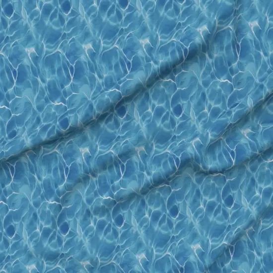 Various Fabrics by the Yard or Fat Quarter Dark Blue Ocean Waves Water Sea Pacific Caribbean Swim Custom Printed Fabric by Spoonflower {6}