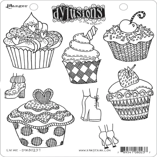Dyan Reaveley's Dylusions Cling Stamp Collections 8.5"X7" {2}