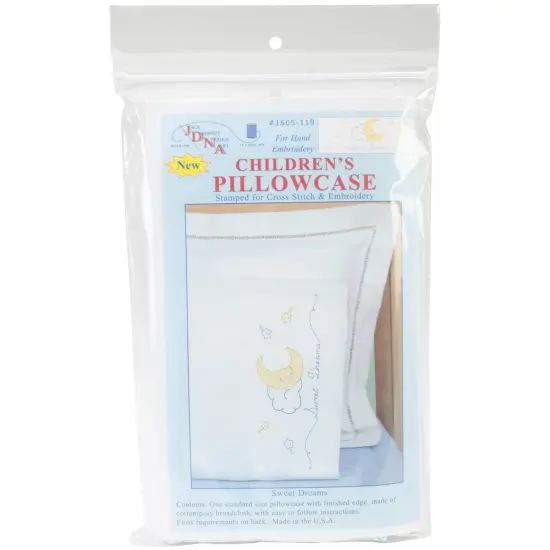 Jack Dempsey Children's Stamped Pillowcase W/Perle Edge-Sweet Dreams {1}