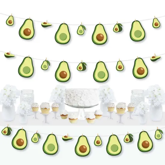 Big Dot of Happiness Hello Avocado - Fiesta Party DIY Decorations - Clothespin Garland Banner - 44 Pieces {1}