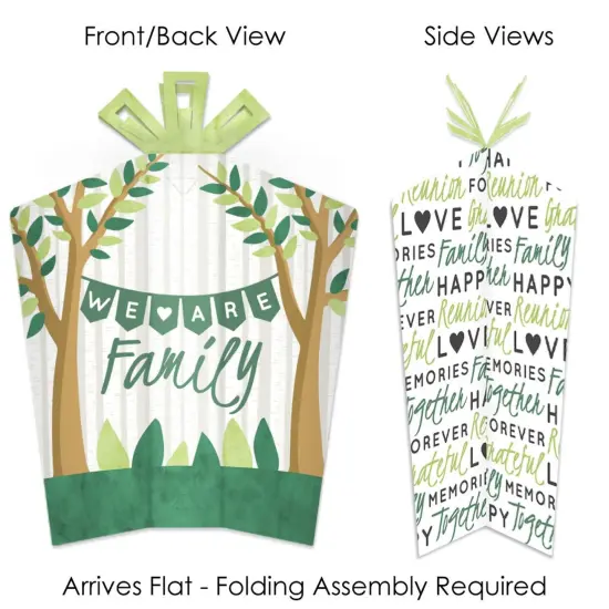 Big Dot of Happiness Family Tree Reunion - Table Decorations - Family Gathering Party Fold and Flare Centerpieces - 10 Count {4}