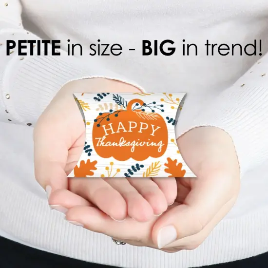 Big Dot of Happiness Happy Thanksgiving - Favor Gift Boxes - Fall Harvest Party Petite Pillow Boxes - Set of 20 {4}