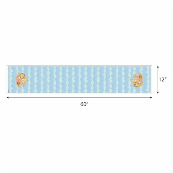 Big Dot of Happiness Noah's Ark - Petite Baby Shower Paper Table Runner - 12 x 60 inches {4}