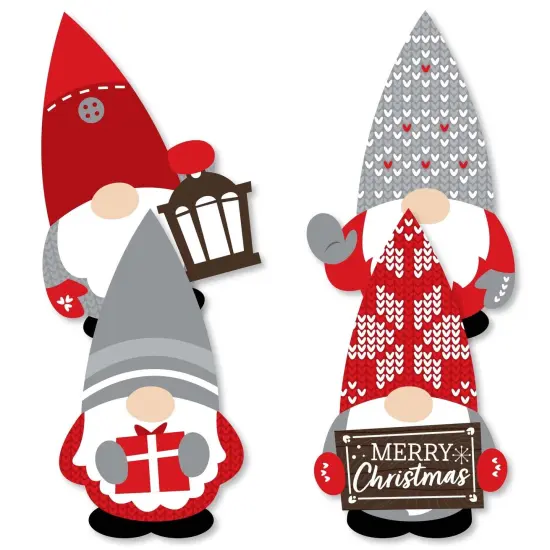 Big Dot of Happiness Christmas Gnomes - Decorations Holiday Party Essentials - Set of 20 {3}