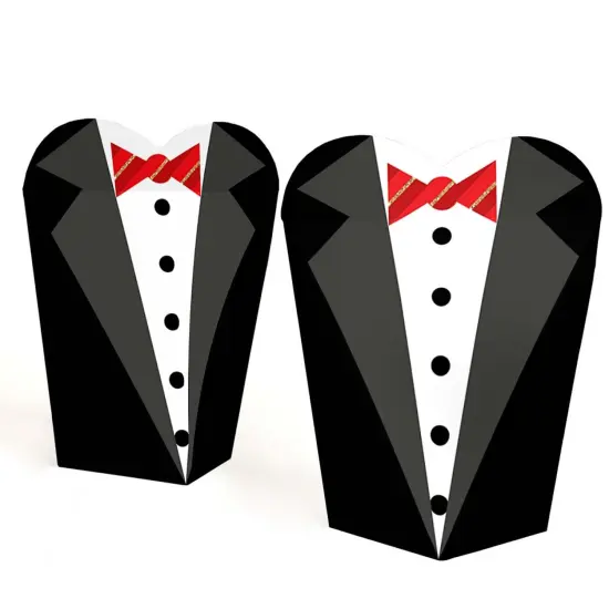 Big Dot of Happiness Red Carpet - Movie Night Party Favors - Gift Heart Shaped Favor Boxes for Women and Kids - Set of 12 {3}