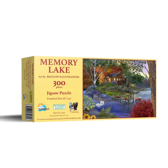Sunsout Memory Lake 300 pc Jigsaw Puzzle 31972 {3}