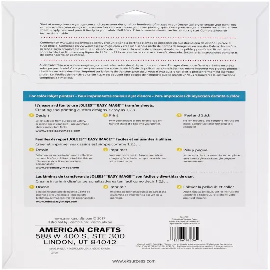 Jolee's Heatless Transfer Sheet 3/Pkg {2}