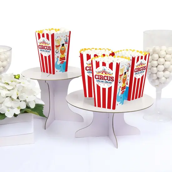 Big Dot of Happiness Carnival - Step Right Up Circus - Carnival Themed Favor Popcorn Treat Boxes - Set of 12 {4}
