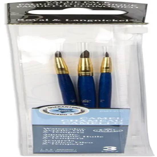 Royal & Langnickel(R) Sable Value Pack Brush Set-3/Pkg {1}