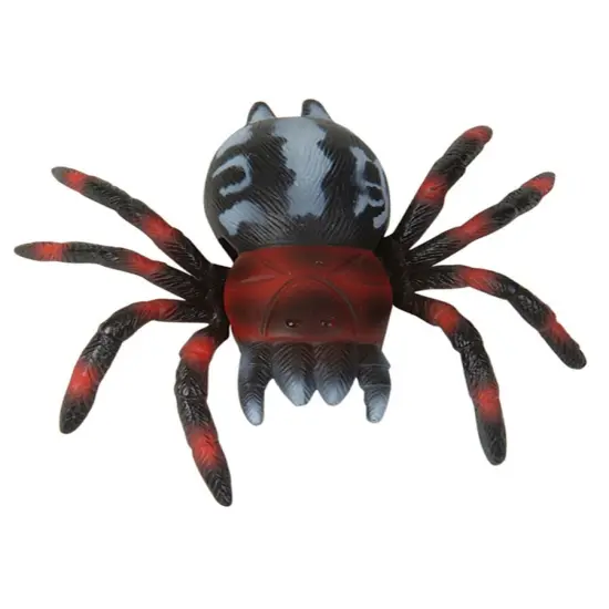 Adventure Planet 4" Black Red Grey Gray Sticky Wall Walking Toy Spider {1}