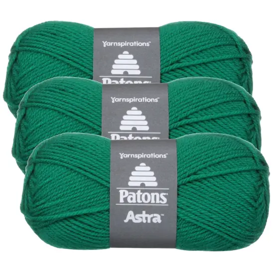 (Pack of 3) Patons Astra Yarn - Solids-Emerald {1}
