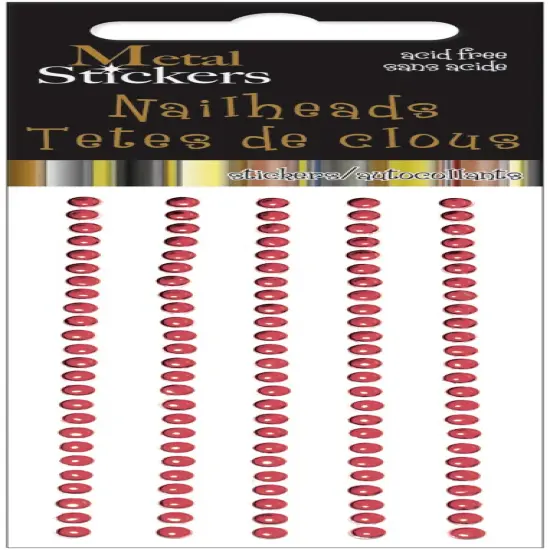Mark Richards Metal Stickers Nailheads 3mm Round 125/Pkg {2}