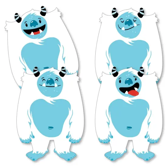 Big Dot of Happiness Yeti to Party - Decorations DIY Abominable Snowman Party or Birthday Party Essentials - Set of 20 {3}