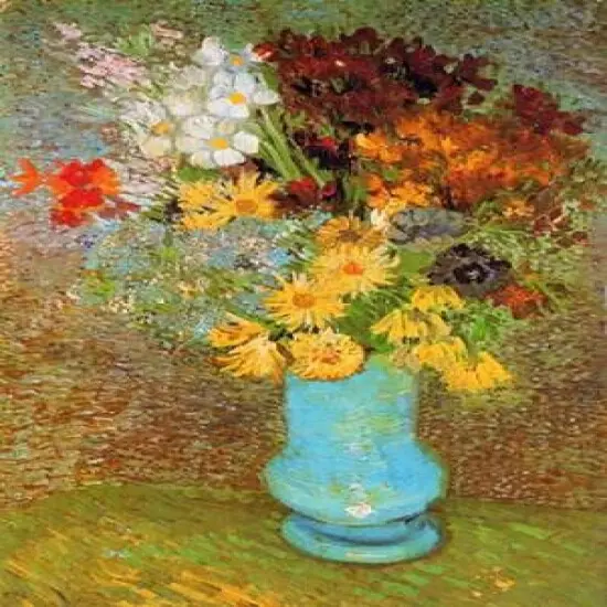 Vase Daisies And Anemones Poster Print byVincent Van Gogh - Item # VARPDX374582 {2}