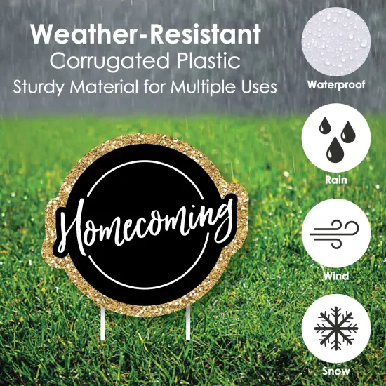 Big Dot of Happiness Hoco Dance - Yard Sign and Outdoor Lawn Decorations - Homecoming Yard Signs - Set of 8 {4}