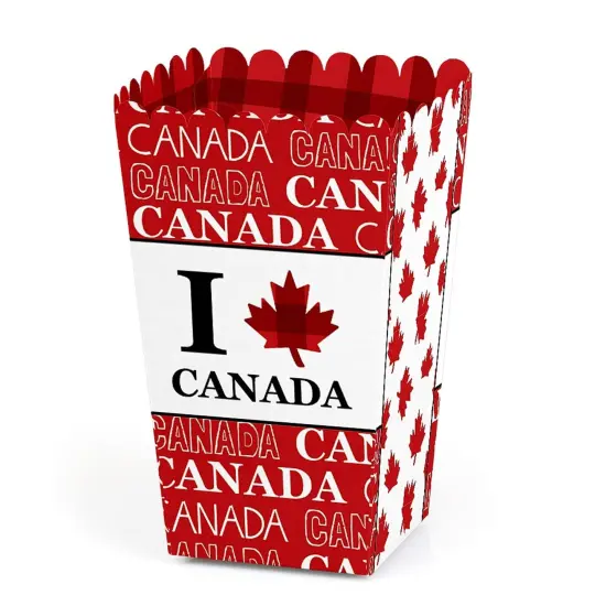 Big Dot of Happiness Canada Day - Canadian Party Favor Popcorn Treat Boxes - Set of 12 {1}