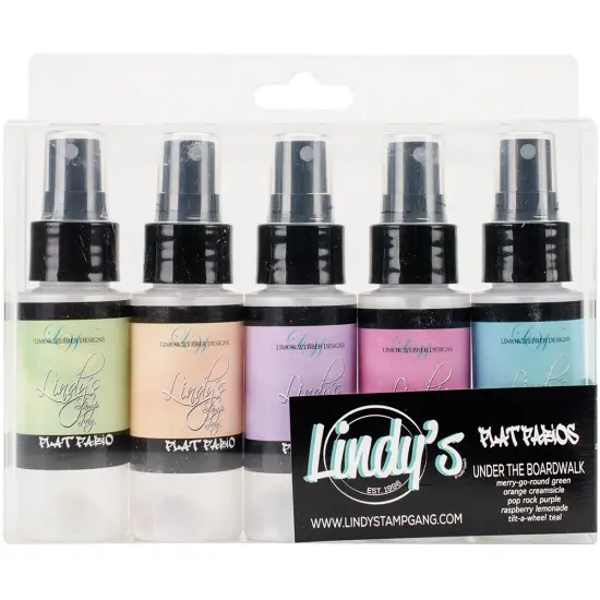 Lindy's Stamp Gang Flat Fabios 2oz 5/Pkg-Under The Boardwalk {1}