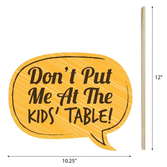 Big Dot of Happiness Funny Turkey Day - Thanksgiving Photo Booth Props - 10 Piece {6}