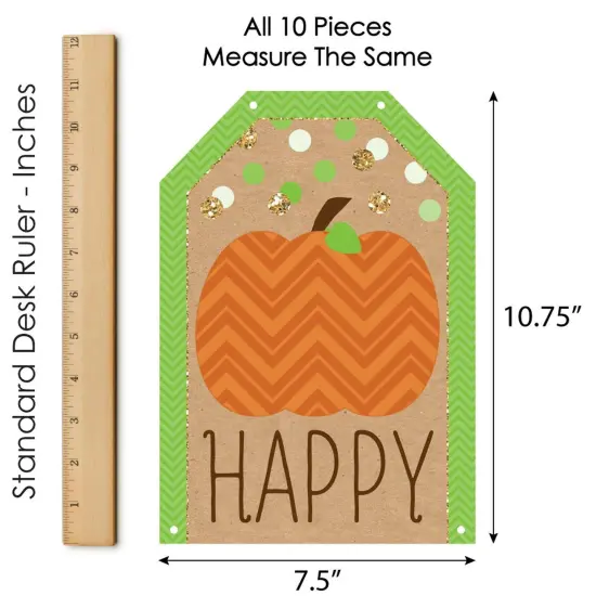 Big Dot of Happiness Pumpkin Patch - Hanging Vertical Paper Door Banners - Fall Halloween Thanksgiving Party Wall Decoration Kit - Indoor Door Decor {7}
