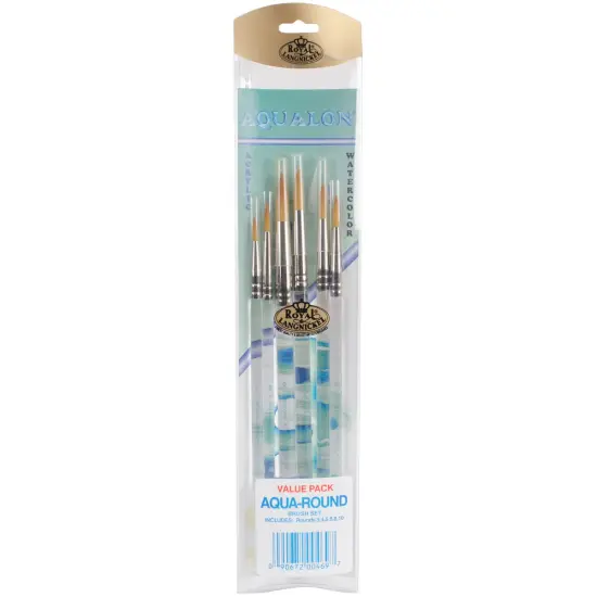 Royal & Langnickel(R) Aqualon Brush Set-Round 6/Pkg {1}