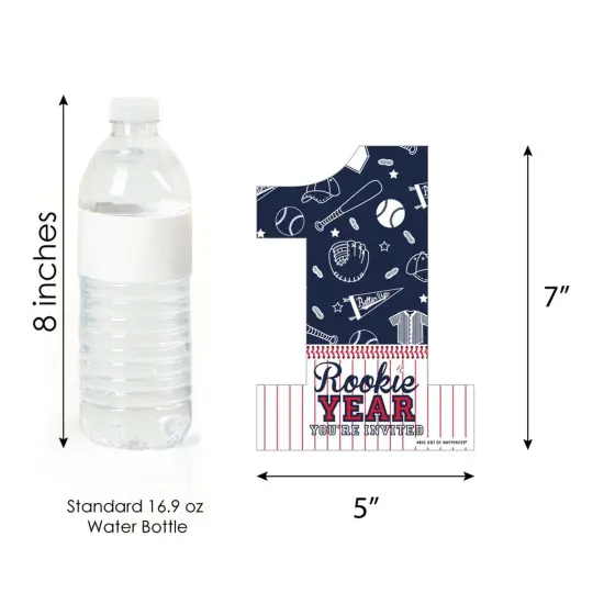 Big Dot of Happiness 1st Birthday Batter Up - Baseball - Shaped Fill-in Invitations - First Birthday Party Invitation Cards with Envelopes - Set of 12 {6}