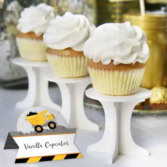 Big Dot of Happiness Dig It - Construction Party Zone - Baby Shower or Birthday Party Tent Buffet Card - Table Setting Name Place Cards - Set of 24 {6}