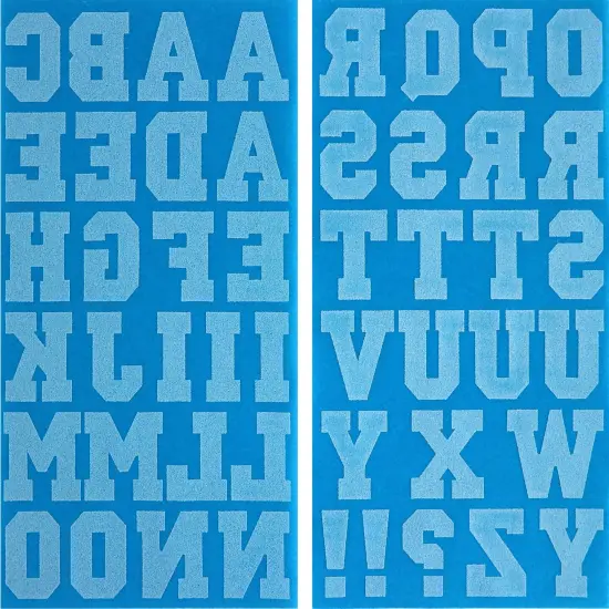 Jolee'sIron-On Letters 1.5"-Turquoise {2}