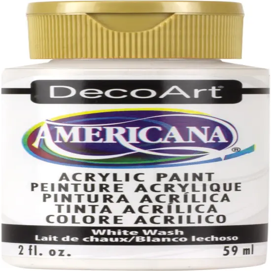 Multipack of 6 - Americana Acrylic Paint 2oz-White Wash - Semi-Opaque {1}
